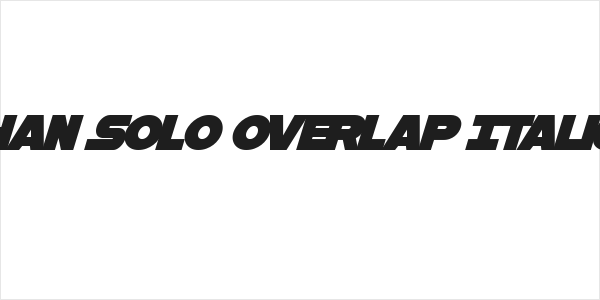 Han Solo Overlap Italic Logo