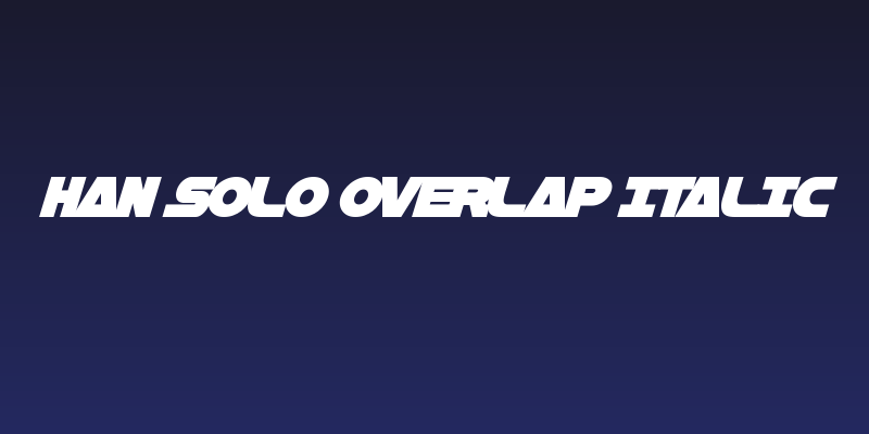 Han Solo Overlap Italic Social Header