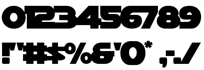 Han Solo Overlap Font OTHER CHARS