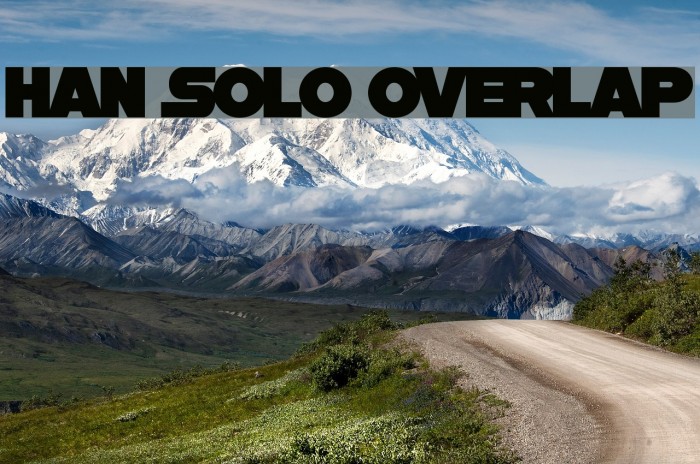 Han Solo Overlap Font examples