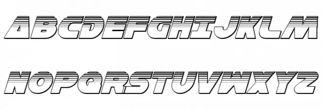 Han Solo Platinum Italic 字体 大写