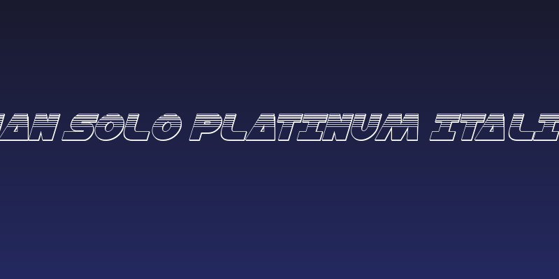Han Solo Platinum Italic Social Header