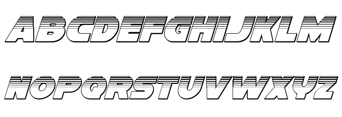 Han Solo Platinum Italic Font LOWERCASE
