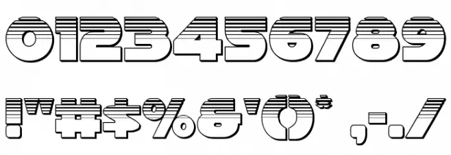 Han Solo Platinum Font OTHER CHARS