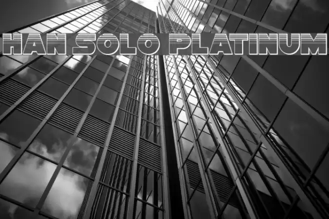 Han Solo Platinum Font examples