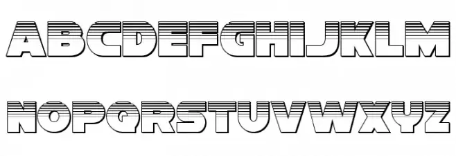 Han Solo Platinum Schriftart Kleinbuchstaben