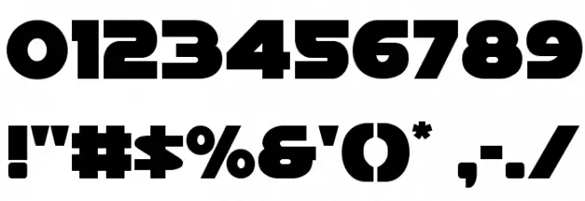 Han Solo Regular Font OTHER CHARS