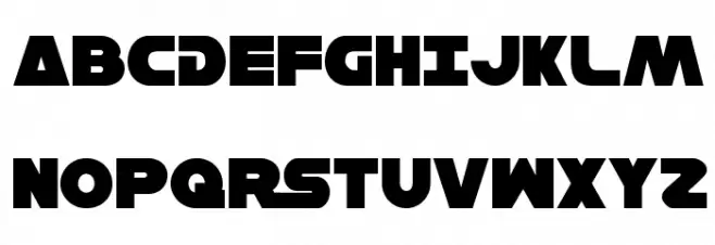 Han Solo Regular フォント 大文字