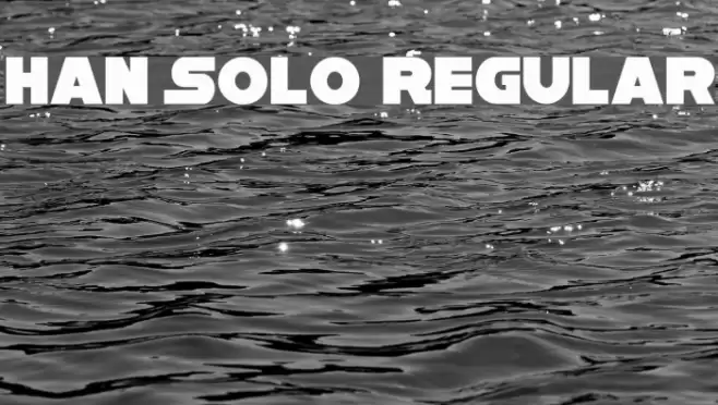 Han Solo Regular Font examples