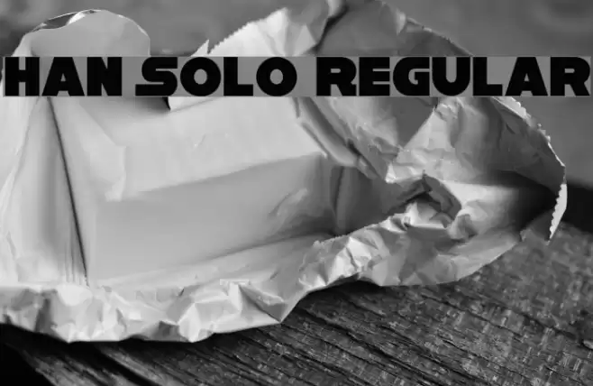 Han Solo Regular Font examples