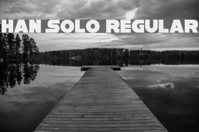 Han Solo Regular Font examples