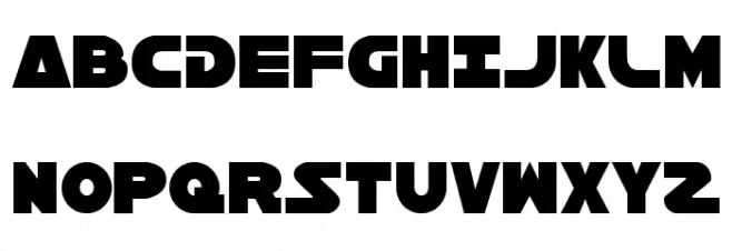 Han Solo Font Litere mari