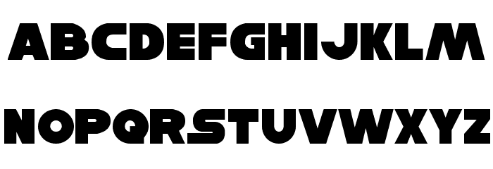 Han Solo Font LOWERCASE
