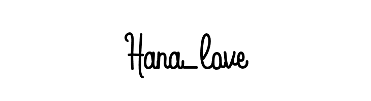 Hana_love  नि: शुल्क फ़ॉन्ट्स डाउनलोड