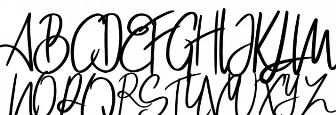 Hanabi Regular 字体 大写