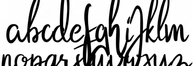 Hanabi Regular 字体 小写