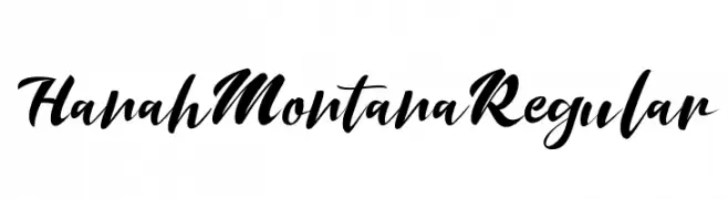 HanahMontanaRegular  baixar fontes gratis