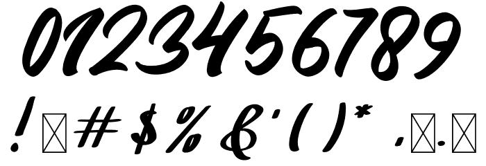 HanahMontanaRegular Font OTHER CHARS