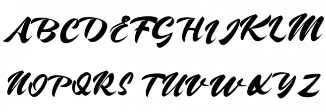 HanahMontanaRegular 字体 大写