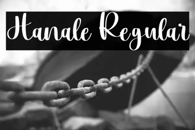 Hanale Regular Font examples