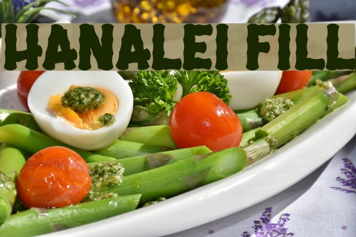 Hanalei Fill Font examples