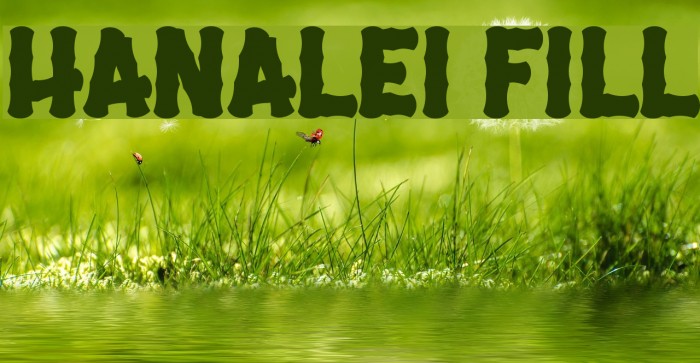 Hanalei Fill Font examples