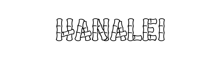 Hanalei  フリーフォントのダウンロード