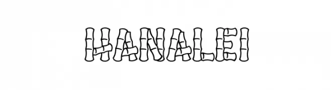 Hanalei  font caratteri gratis