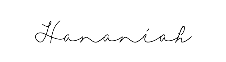 Hananiah  Frei Schriftart Herunterladen