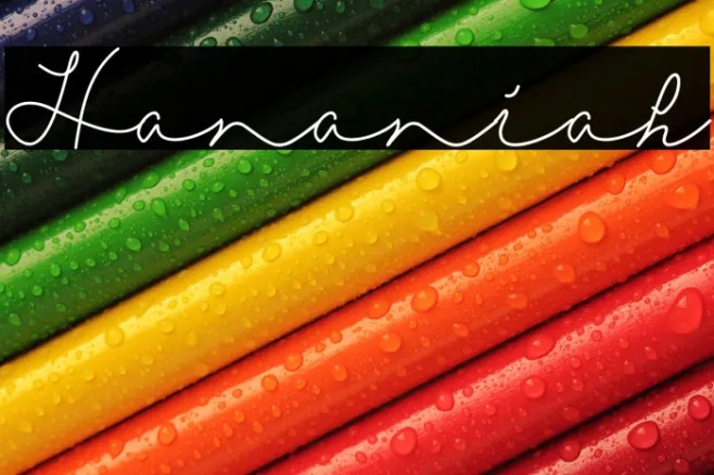 Hananiah Example 1