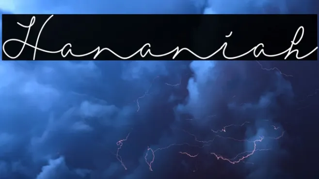 Hananiah Example 3