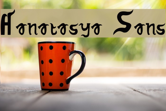 Hanatasya Sans Font examples