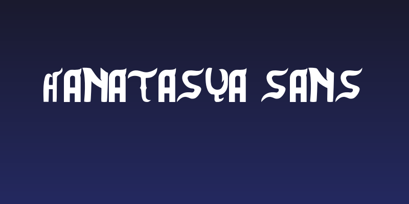 Hanatasya Sans Social Header