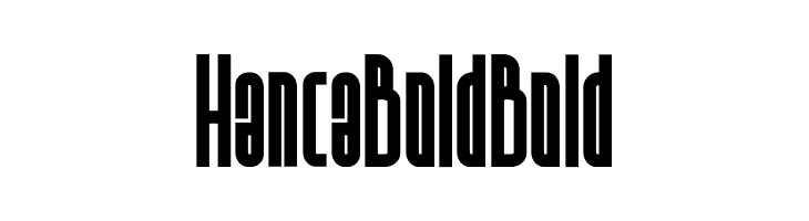 Hanca Bold Bold  नि: शुल्क फ़ॉन्ट्स डाउनलोड