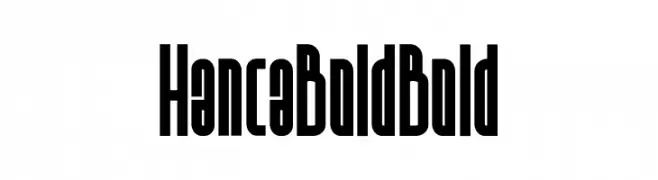 Hanca Bold Bold  les polices de caractères gratuit tlcharger