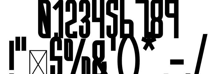 Hanca Bold Bold Font OTHER CHARS