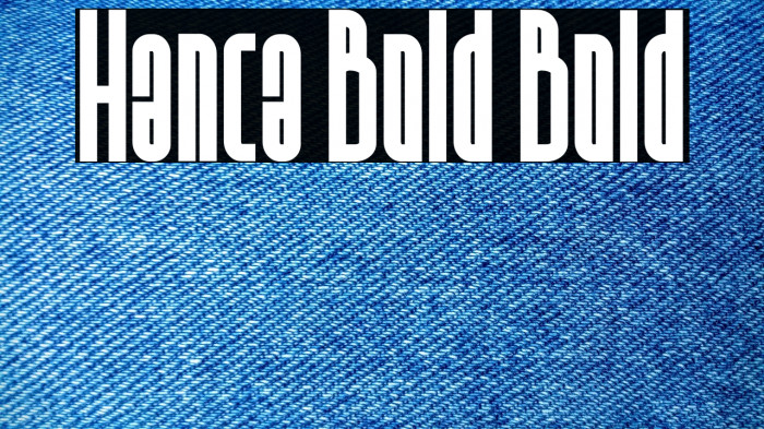 Hanca Bold Bold Example 3