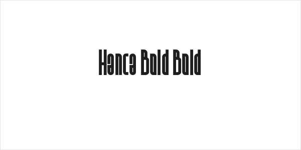 Hanca Bold Bold Logo