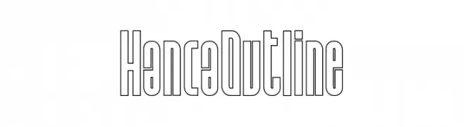 Hanca Outline  baixar fontes gratis