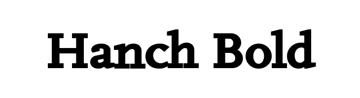 Hanch Bold  font caratteri gratis