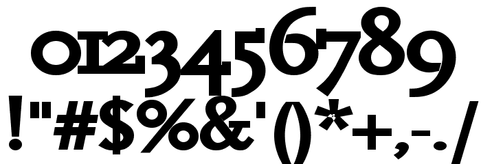 Hanch Bold Font OTHER CHARS