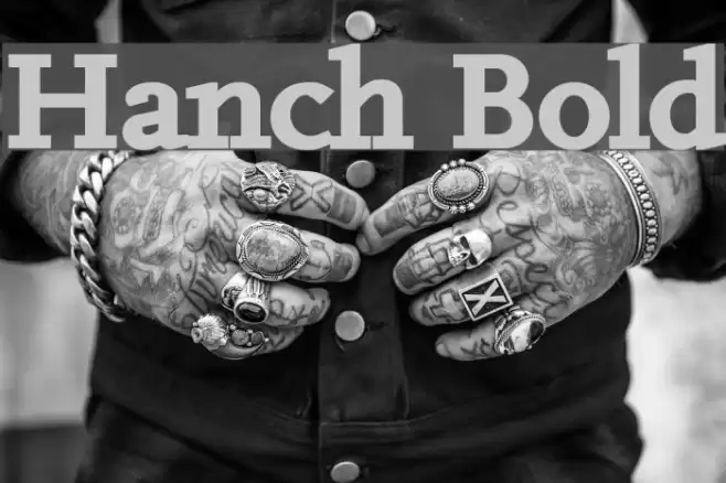 Hanch Bold Font examples