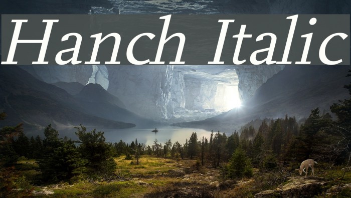 Hanch Italic Font examples