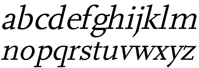 Hanch Italic Font LOWERCASE
