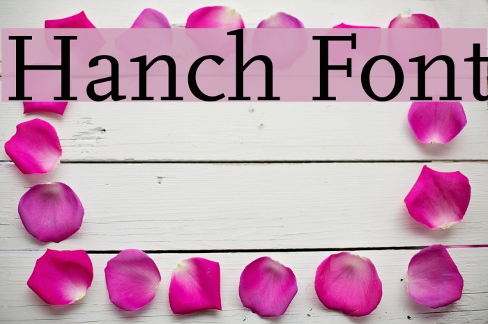 Hanch Font examples