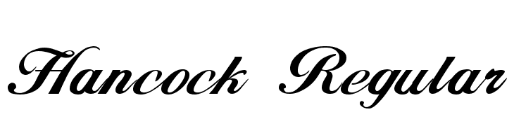 Hancock Regular Font