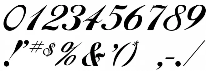 Hancock Regular Font OTHER CHARS