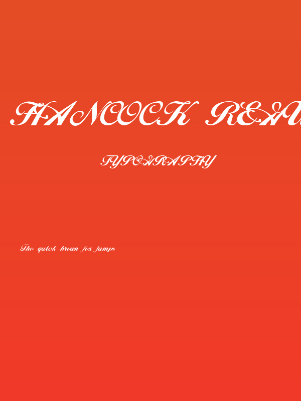 Hancock Regular Poster