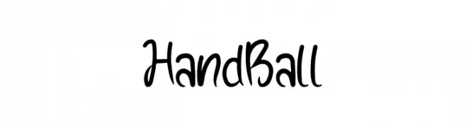 Hand Ball  Fuentes Gratis Descargar