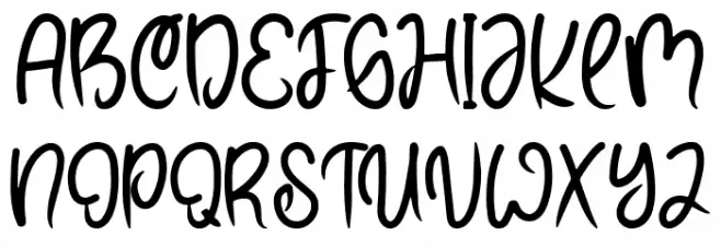 Hand Ball Schriftart Groß